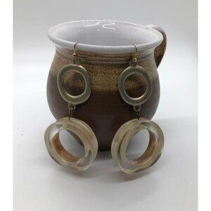 Vintage clear glass earrings